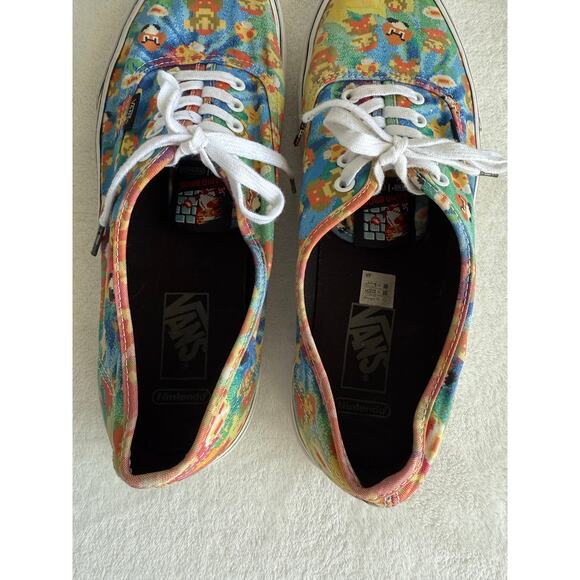 Vans Nintendo Super Mario Brothers Sneakers Skater Gamer Unisex Sz M 11 W 12.5 - Picture 9 of 12